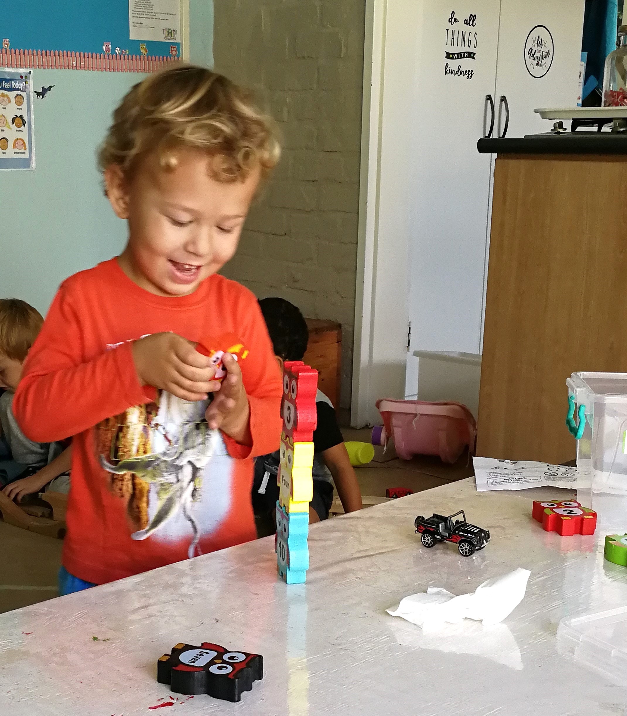 Joanne with children at Play Heaven